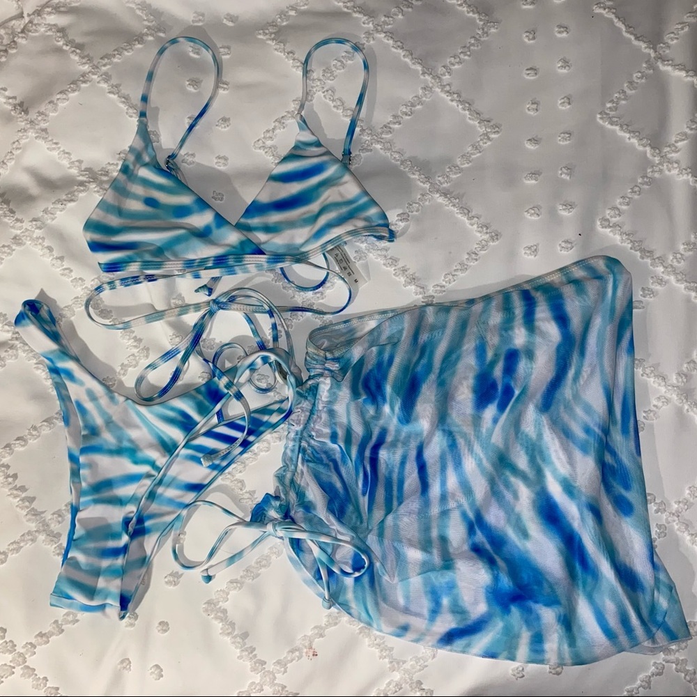 Zaful Bikini + Skirt Set